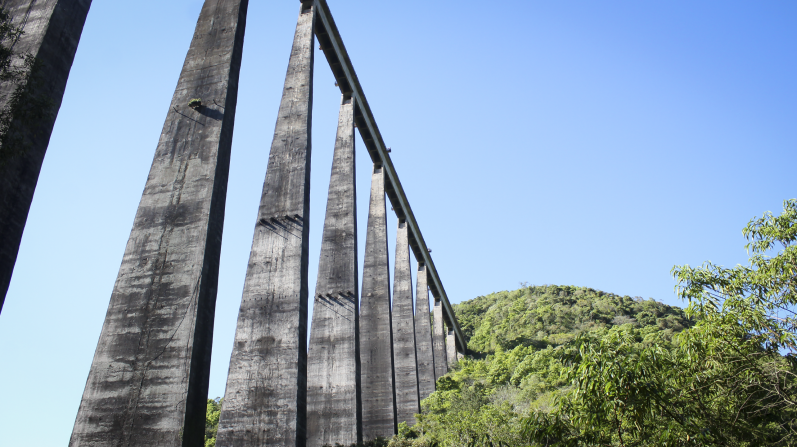 Viaduto 13, Pedra da Tartaruga e Cascata do V13 - Vespasiano Corrêa - RS